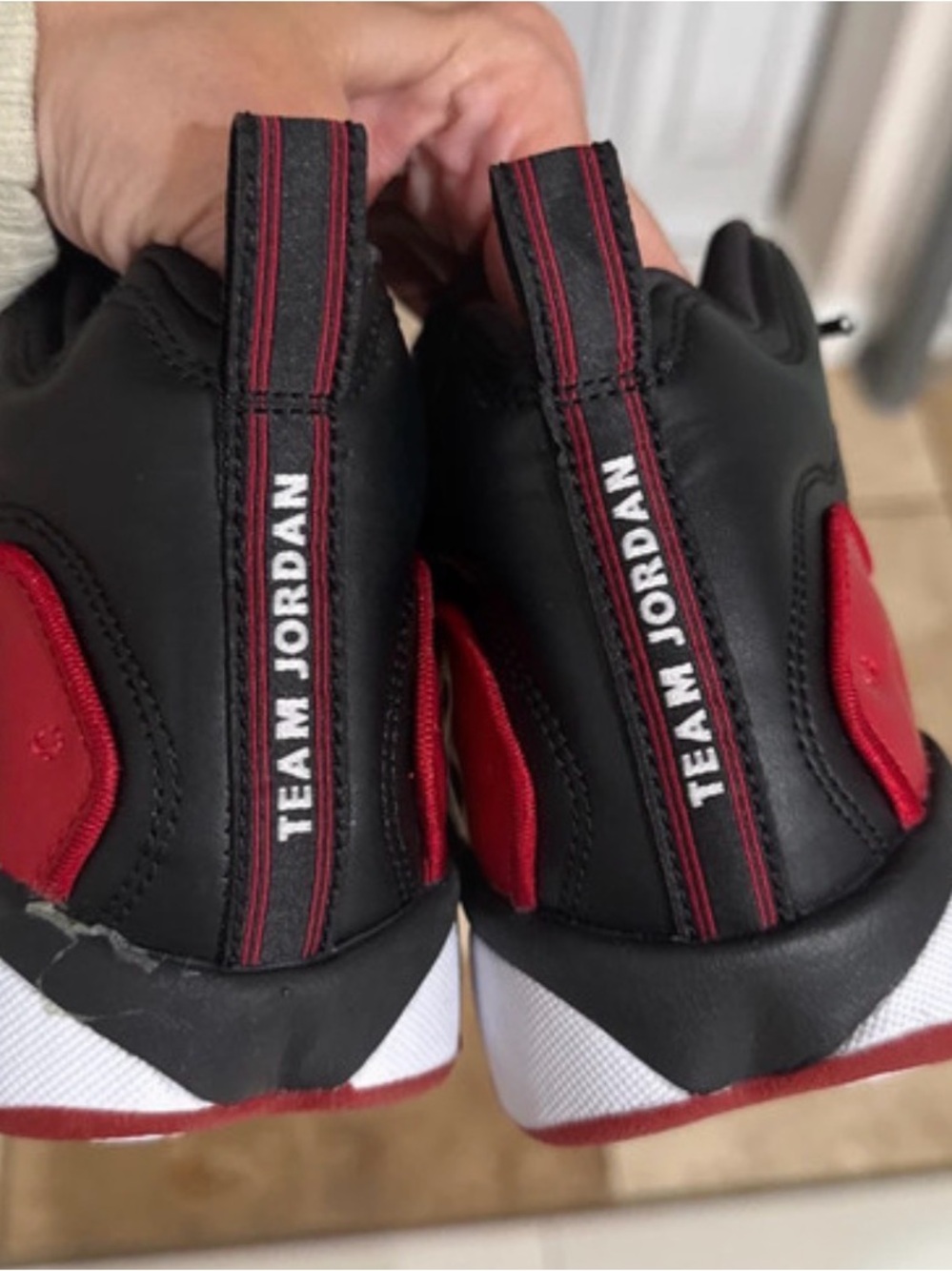 Jordan Kids Team Jordan Black & Red Sneakers